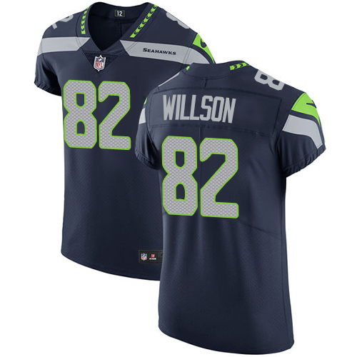 Nike Seahawks #82 Luke Willson Steel Blue Team Color Men's Stitched NFL Vapor Untouchable Elite Jersey - Click Image to Close